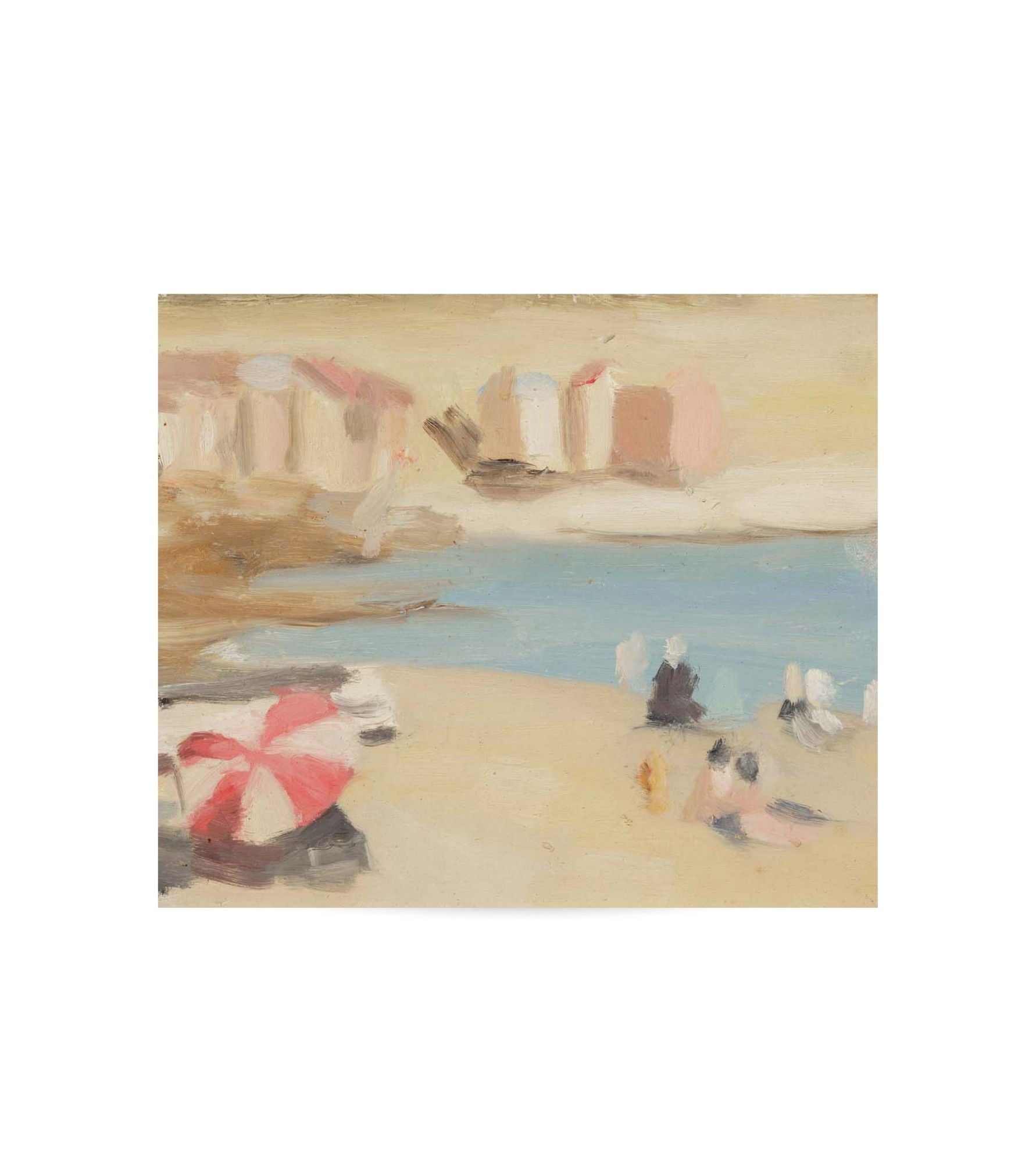 Bathing boxes, Brighton by Clarice Beckett - Canvas Reproduction
