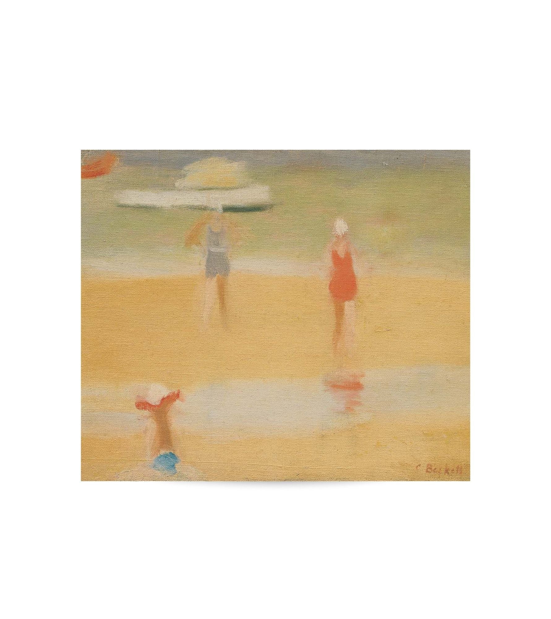 Beach scene by Clarice Beckett