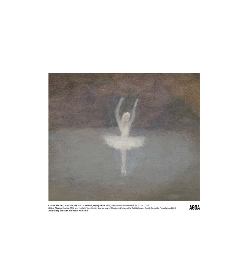 Pavlova, Dying Swan by Clarice Beckett - A4 Print