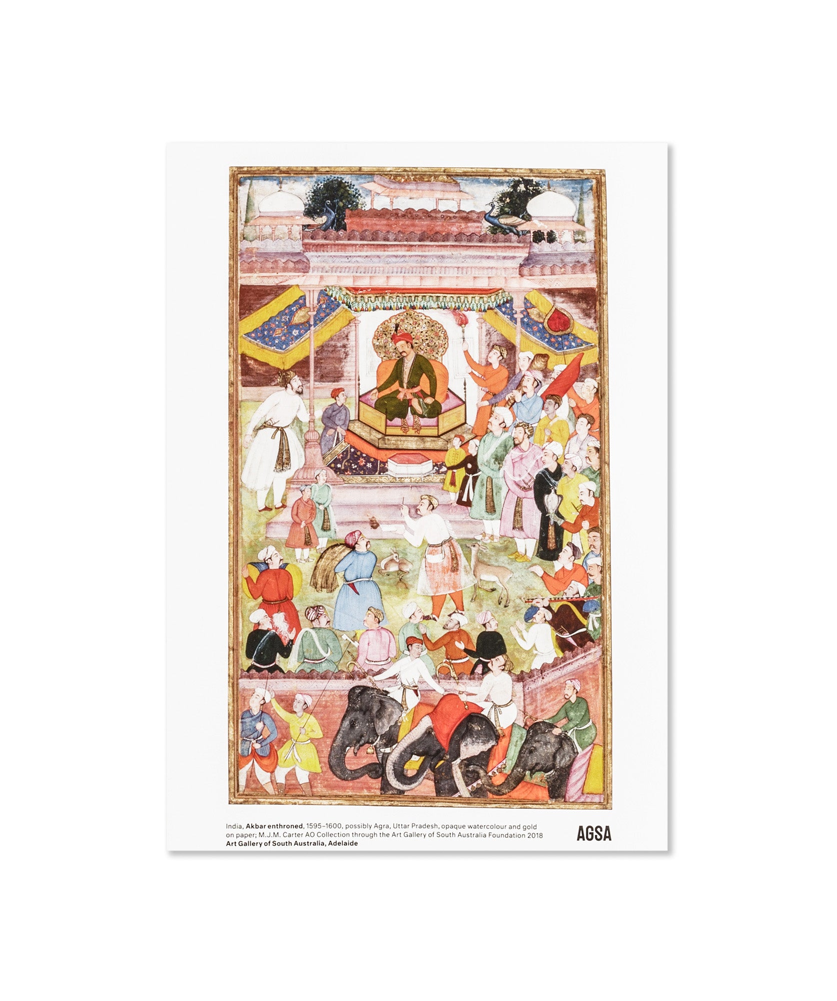 Akbar enthroned - A4 Print