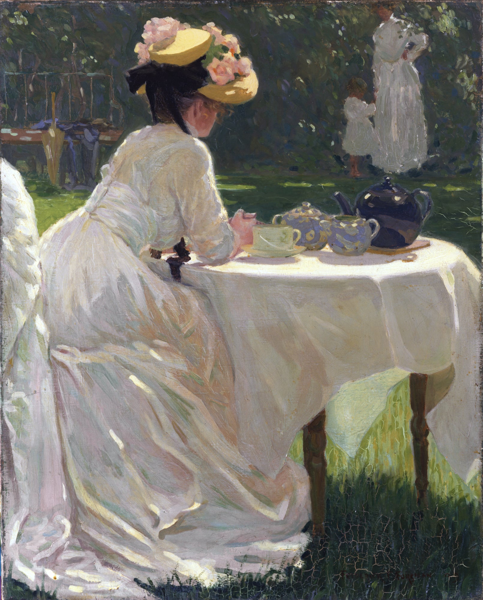 In the Garden by Frederick Frary Fursman - Reproduction