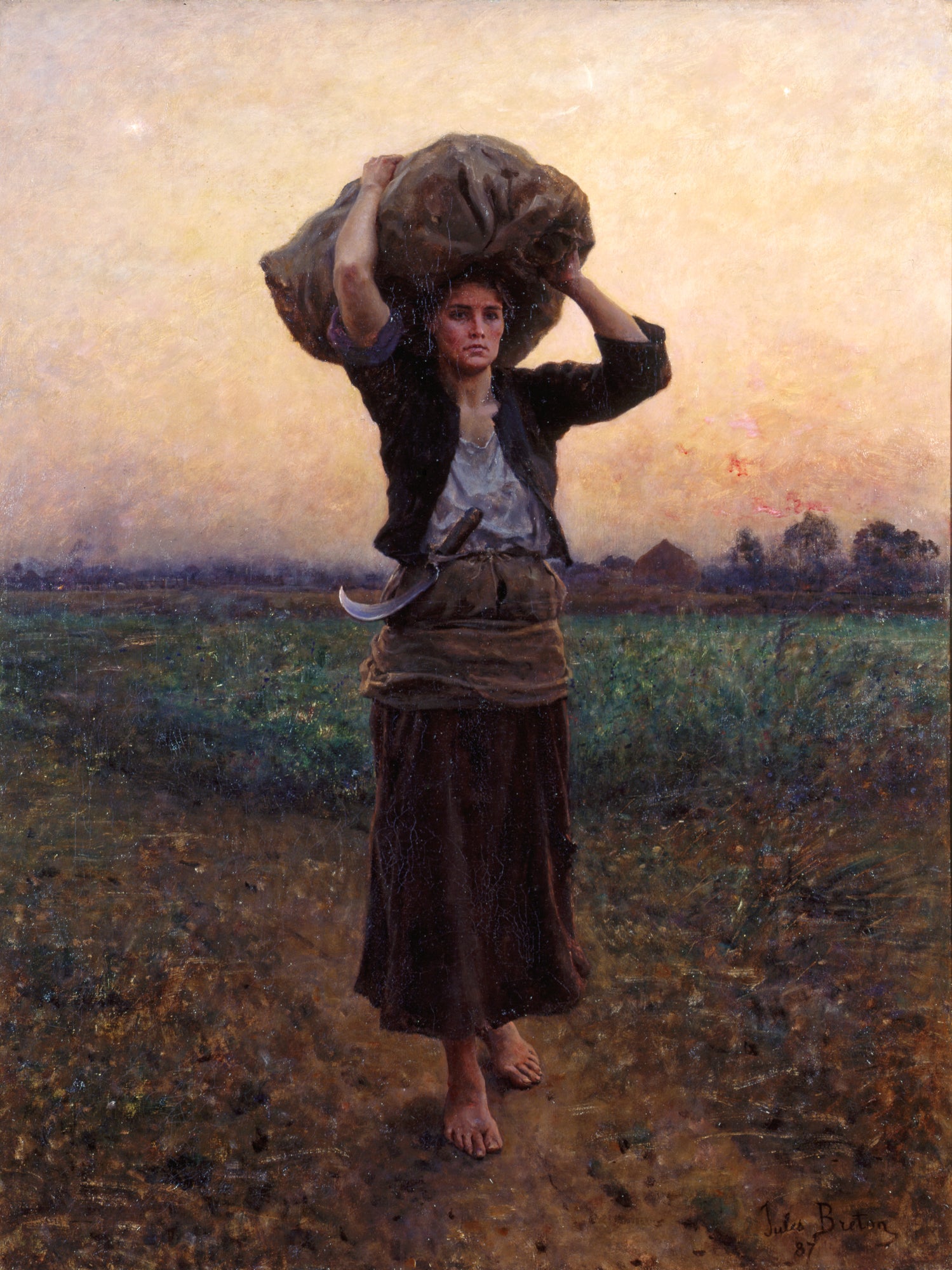 The Shepherd's Star by Jules Breton - Reproduction