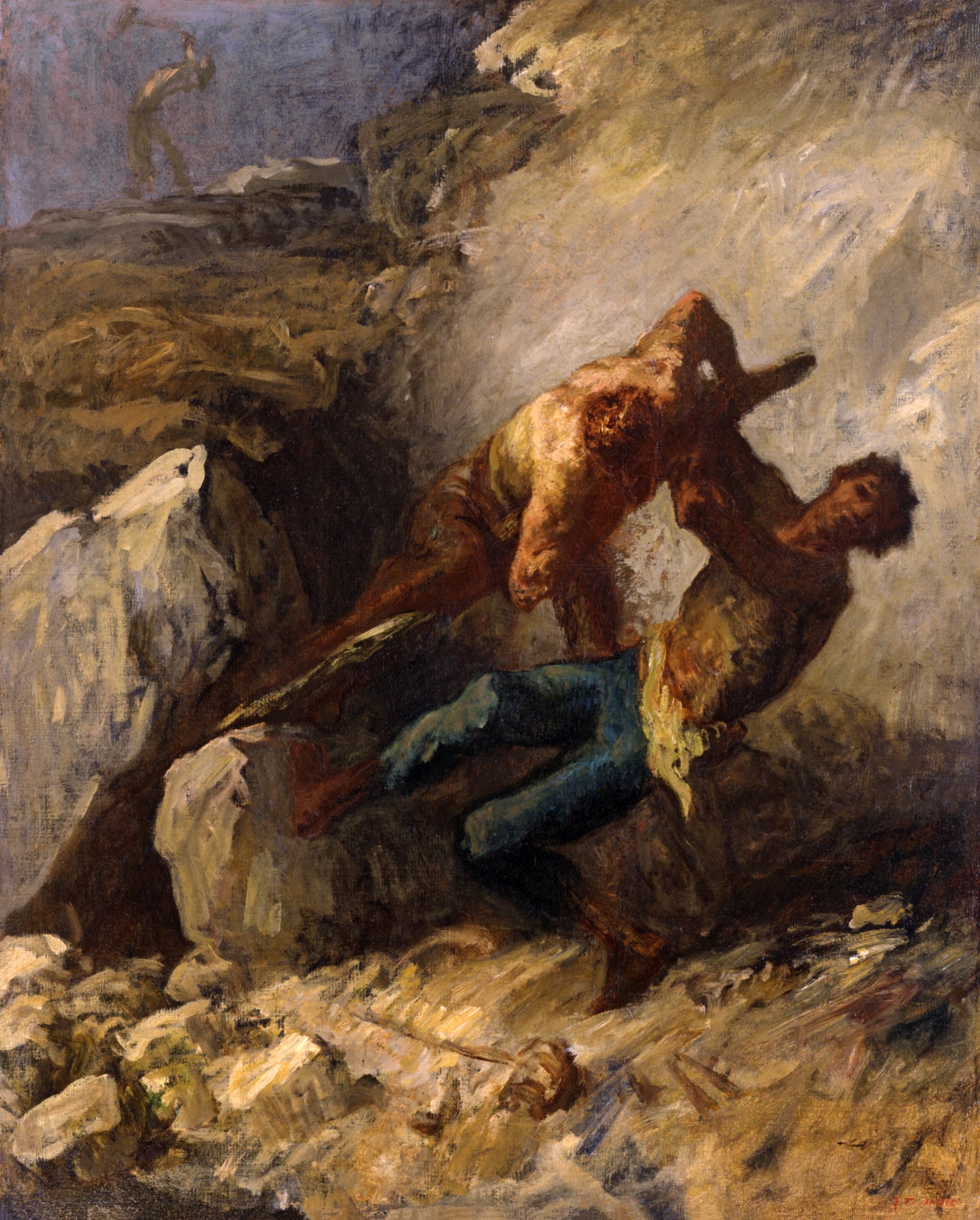The Quarriers, 1846-47 By Jean-François Millet - Reproduction