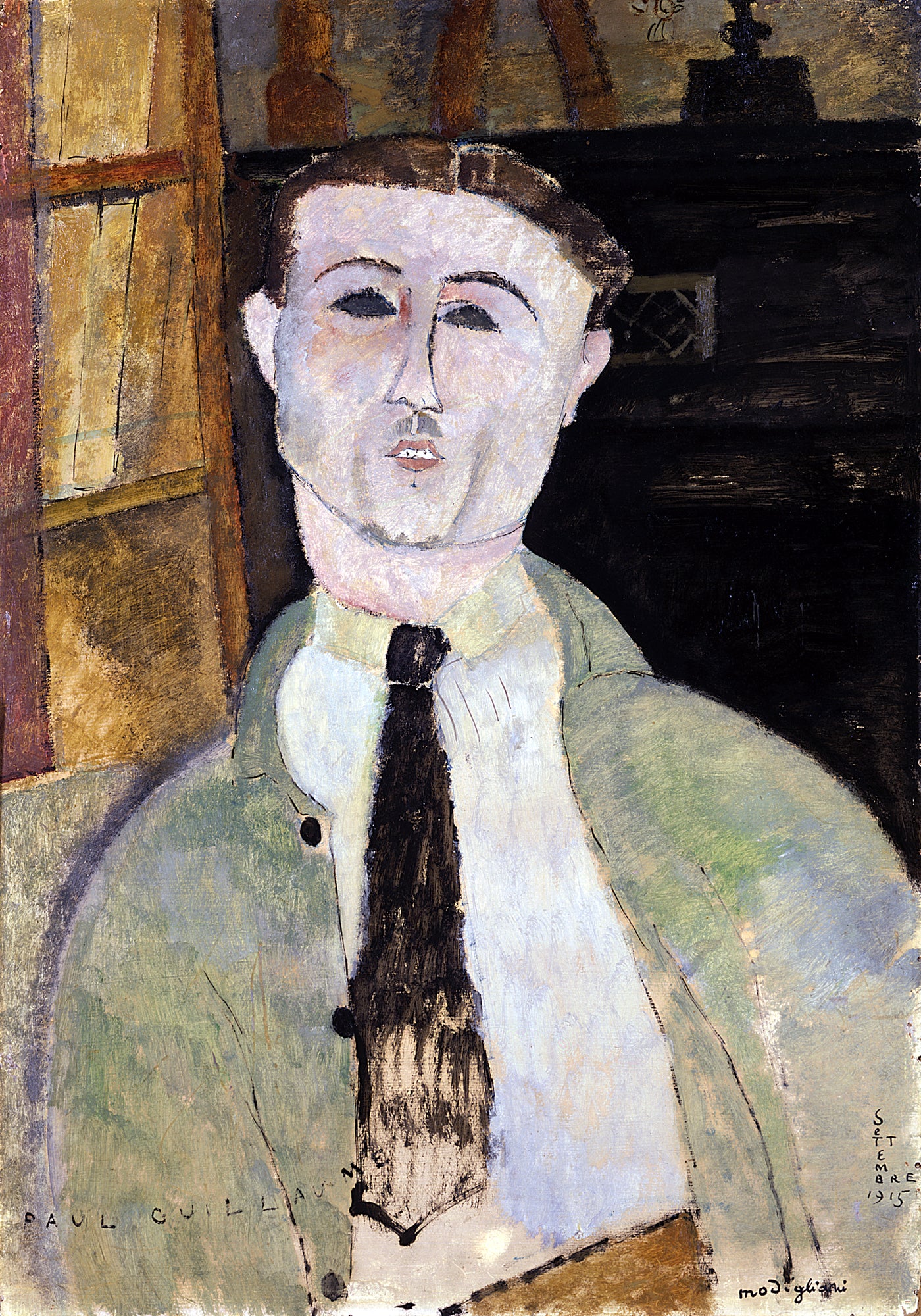 Paul Guillaume by Amadeo Modigliani - Reproduction