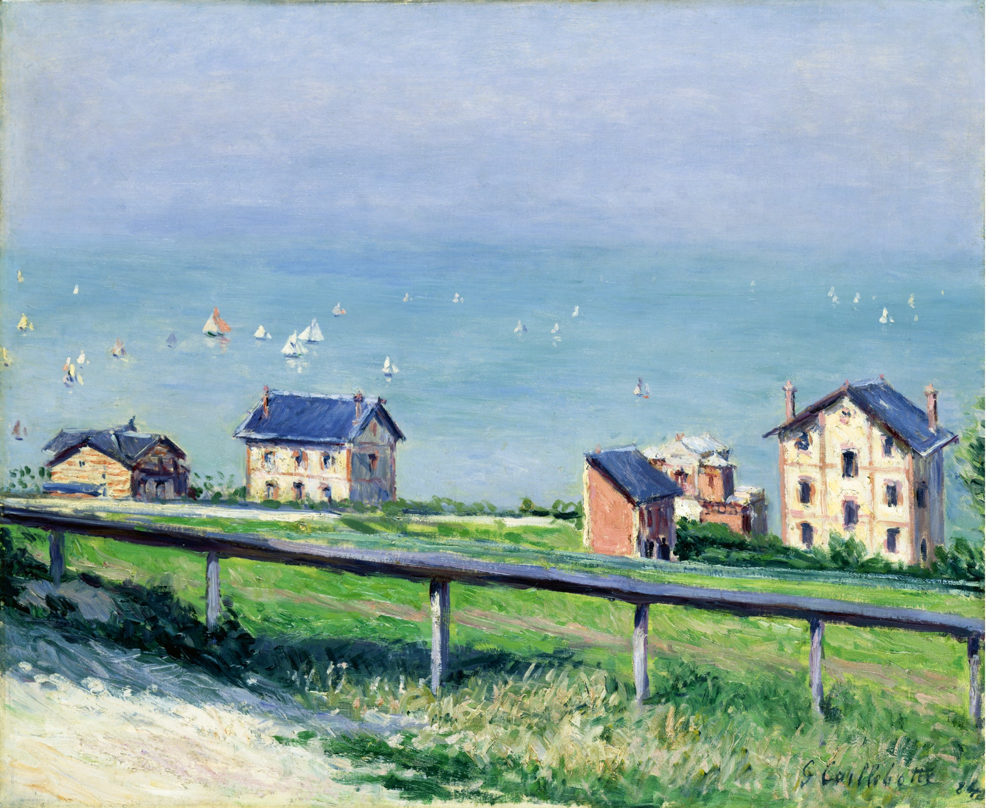 Regatta at Trouville by Gustave Caillebotte - Reproduction
