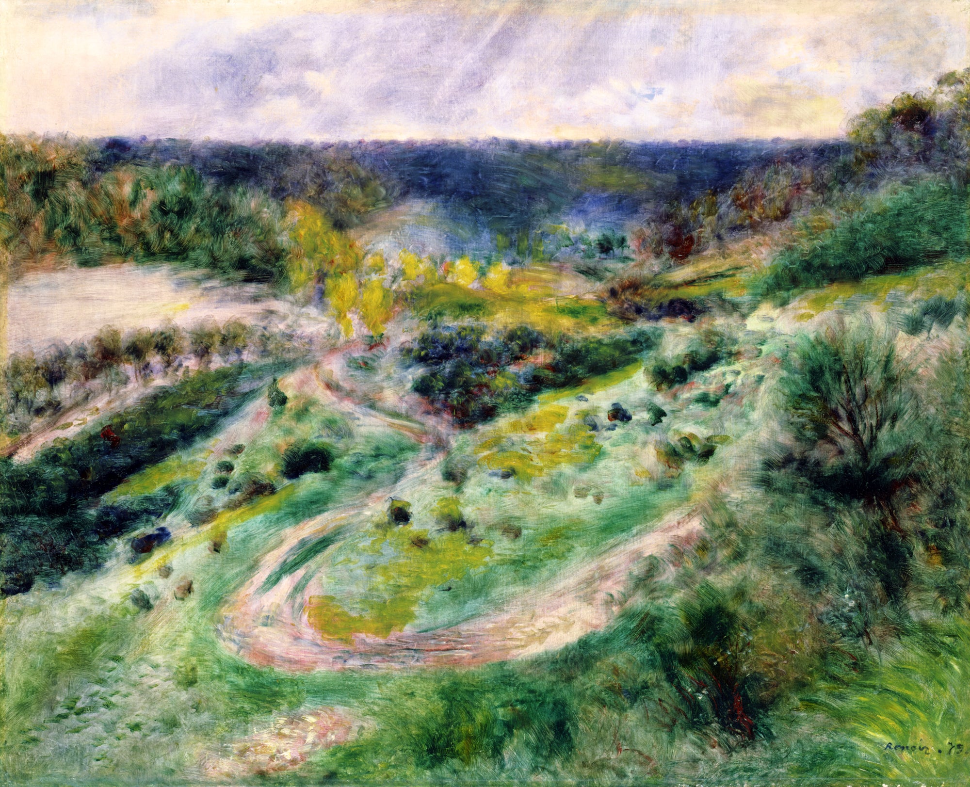 Road at Wargemont by Pierre-Auguste Renoir - Reproduction
