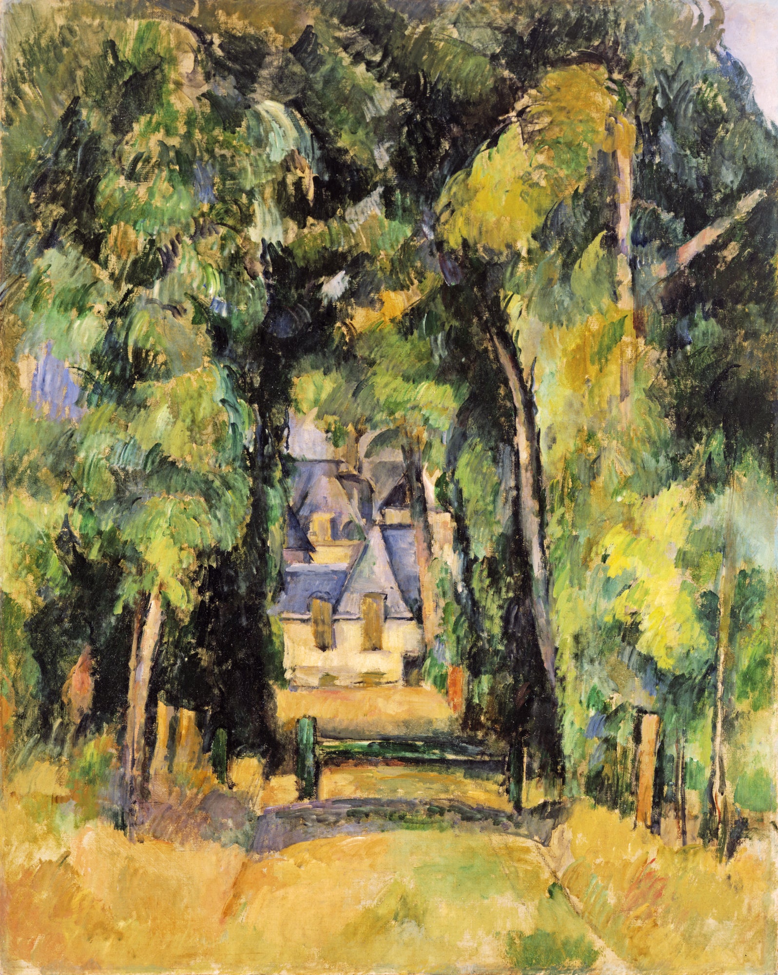 Avenue at Chantilly by Paul Cézanne - Reproduction