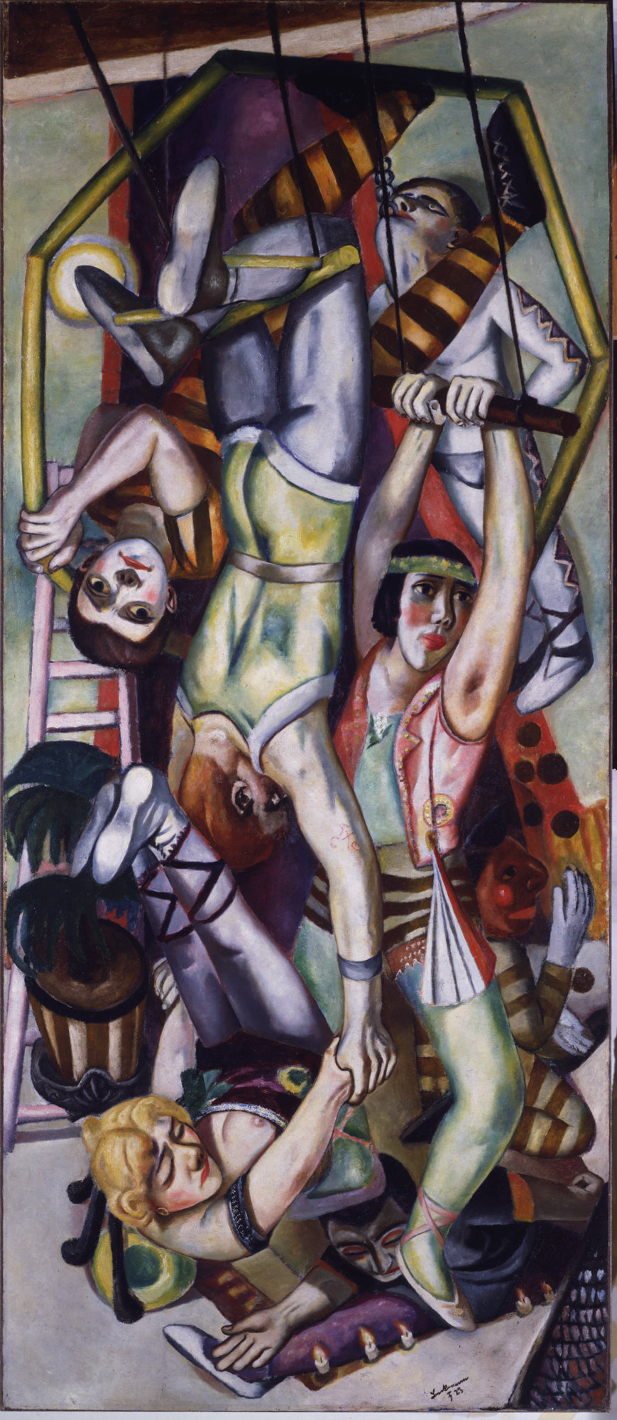 The Trapeze by Max Beckmann - Reproduction