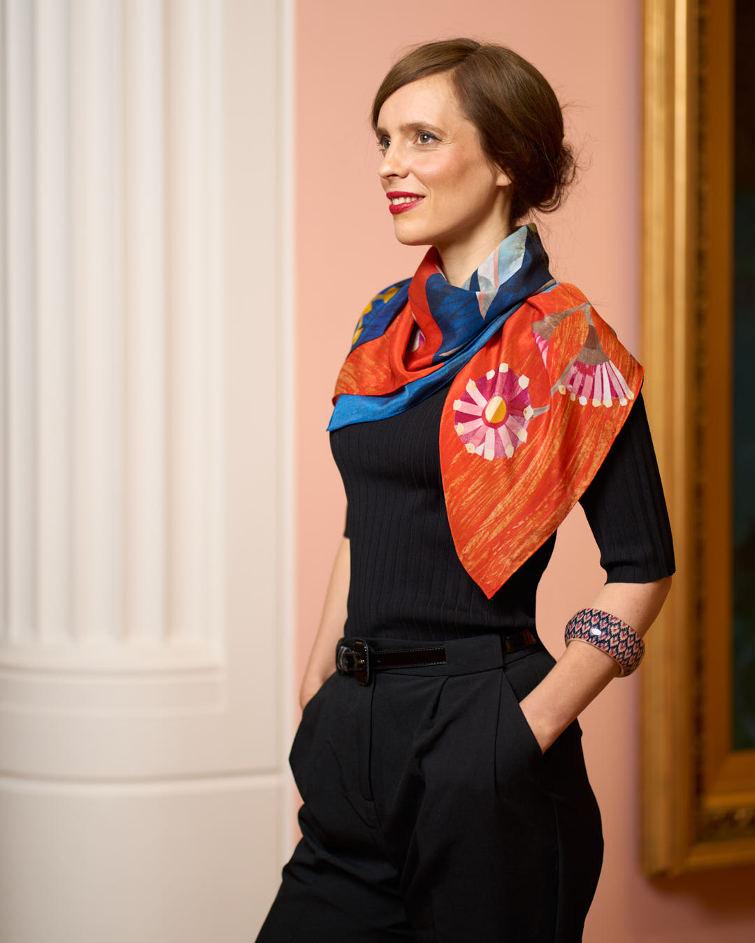 AGSA X Alice Lindstrom Lyre Bird Scarf
