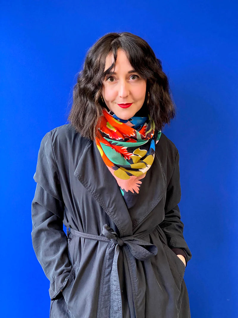 Julie 2024 white scarf