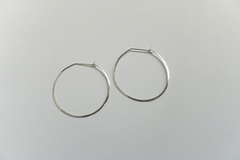 Lilly Buttrose Hoop Earrings Sterling Silver Large