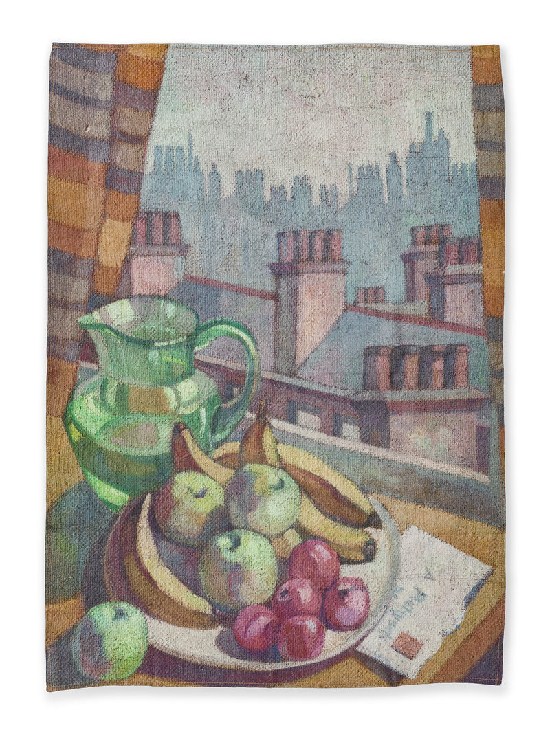 Dangerously Modern Bloomsbury Window Linen Tea Towel