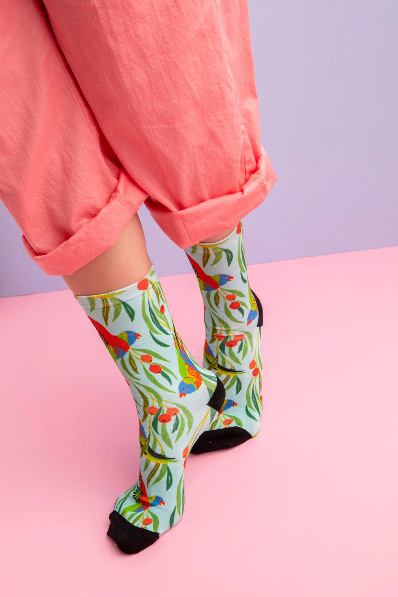 Julie White Lorikeet Socks