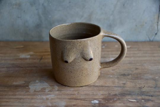 Maddie Deere Ceramics - Brown boob mug