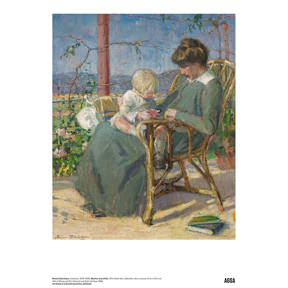 Mother and child by Bessie Davidson - A3 Print